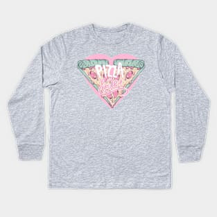 PIZZA PARTY Kids Long Sleeve T-Shirt